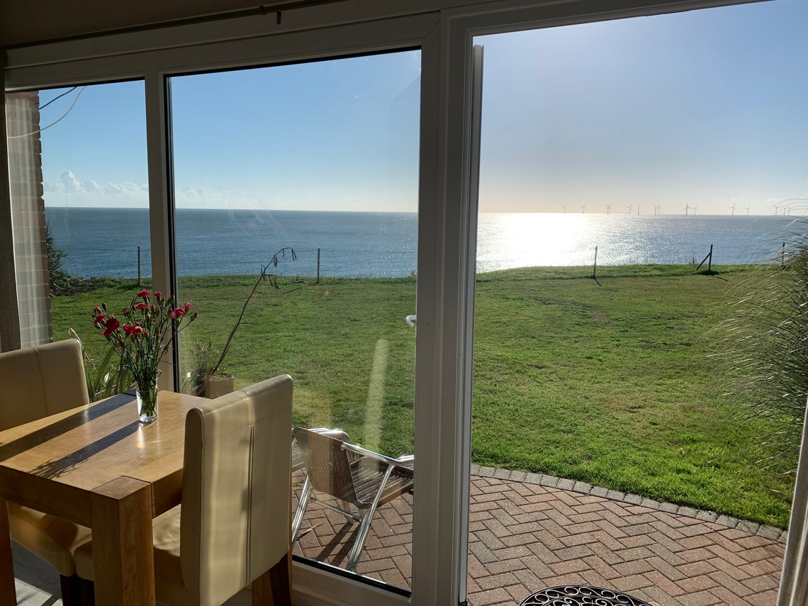 Norfolk seaside holiday accommodation next to our sandy beach with stunning sea views